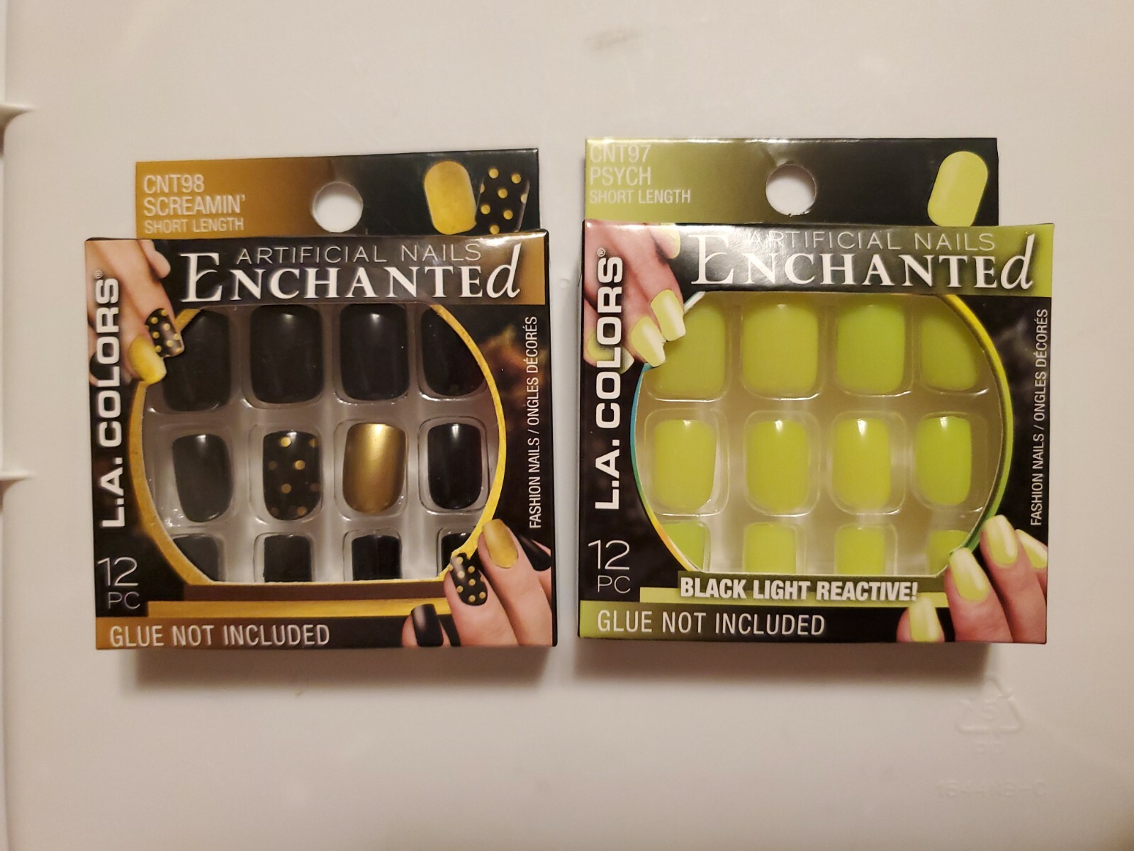 HALLOWEEN L.A. Colors ENCHANTED Artificial Nails 12 Count – Short #97 #98