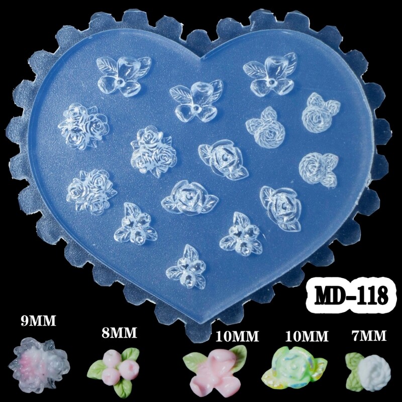 Silicone Nail Art Molds Embossing Nails Carving Templates for Nail Enthusiasts