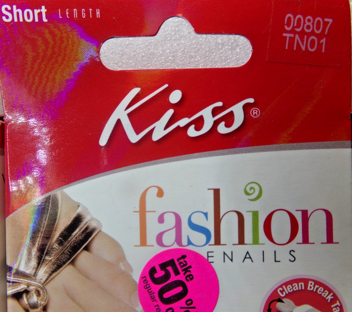 Lot of 2 Packs Kiss Toenails French Bermuda Glue-On