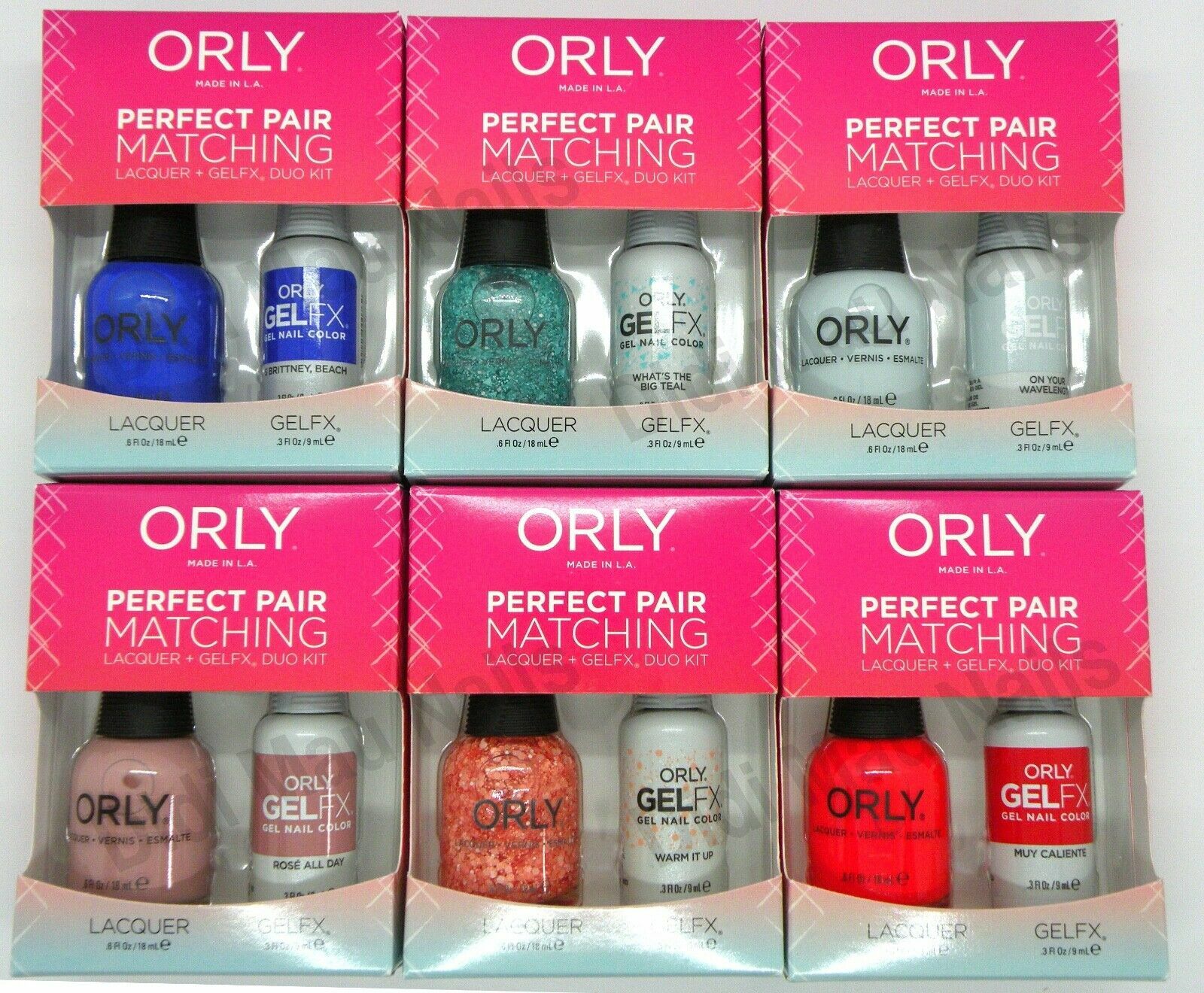 ORLY Perfect Pair – EUPHORIA Collection SUMMER 2019 – Your Choice of DUO