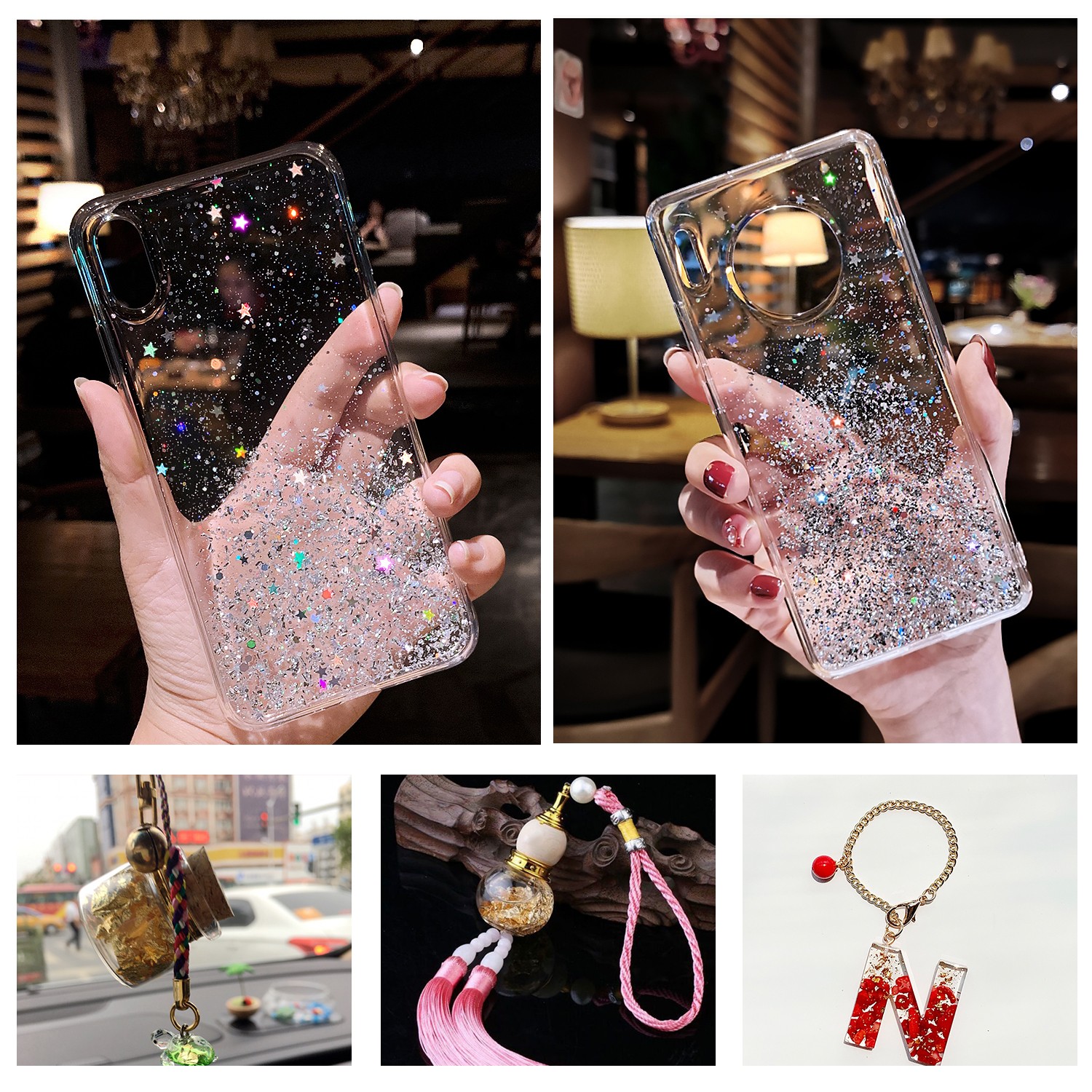 5g Per Color Imitation Gold Foil Flakes 3 Bottles Metallic Foil Flakes For CZDY
