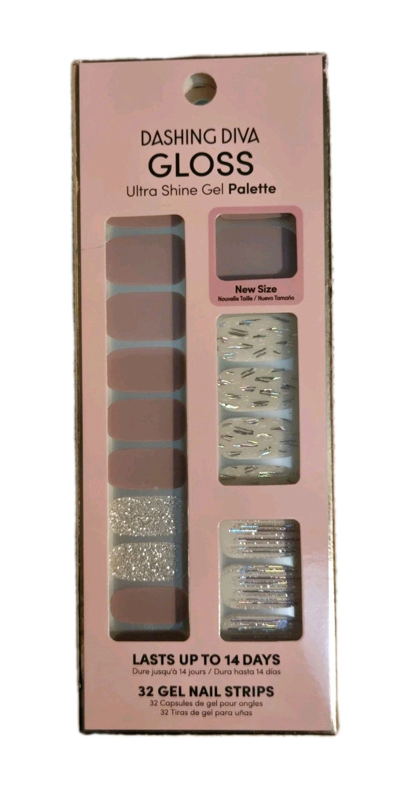 NEW Dashing Diva Gloss Ultra Shine Gel Palette 32 Nail Strips Cruelty Free Vegan