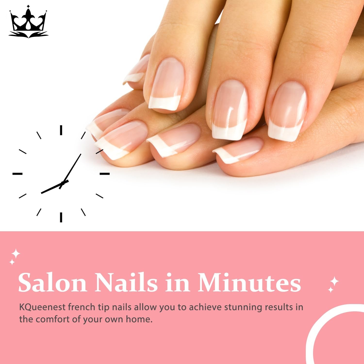 Natural Thick Extra Short French Tip Nails – 30 Pcs for Effortless Elegance