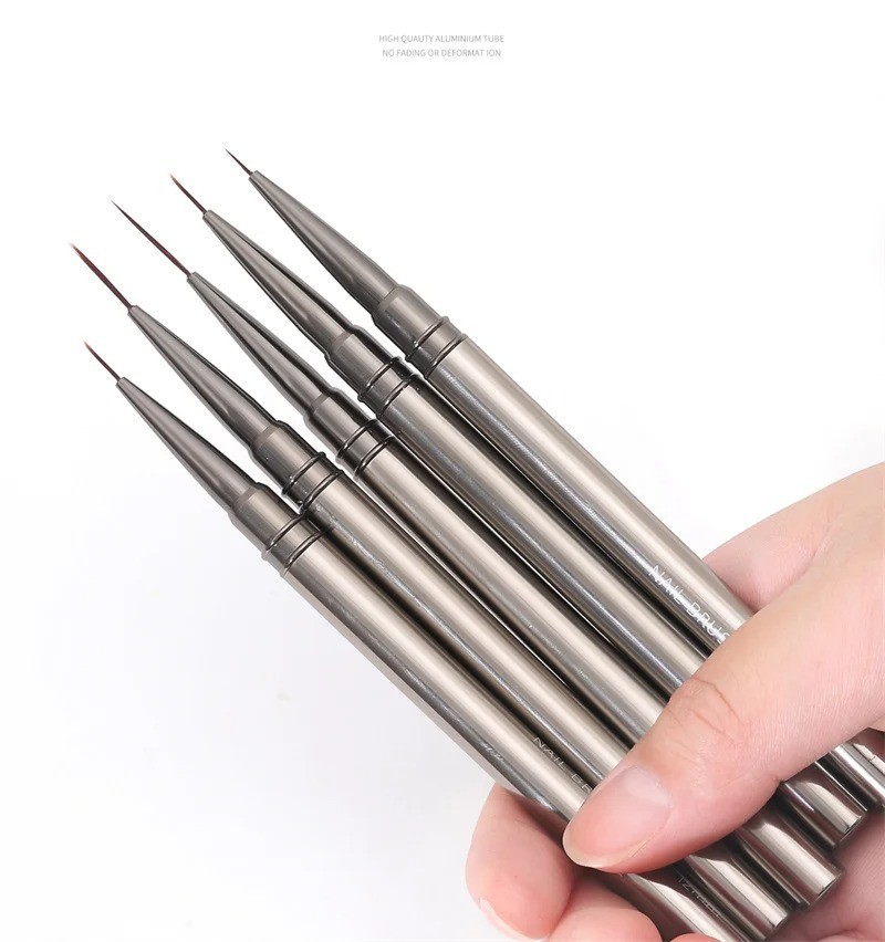 5pcs Nail Art Liners Striping Brushes Fine Line Drawing Detail Painting Blending