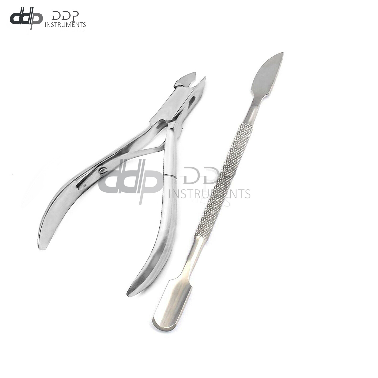 Cuticle Nipper With Cuticle Pusher Stainless St Durable Manicure & Pedicure Tool