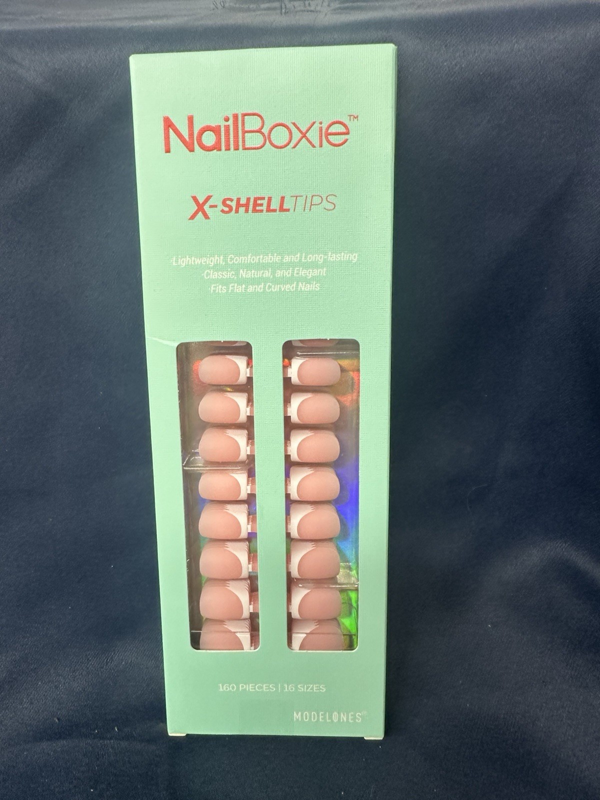 French Tip Press on Nails, 160Pcs 16 Sizes Fake Nails with Nail Box…