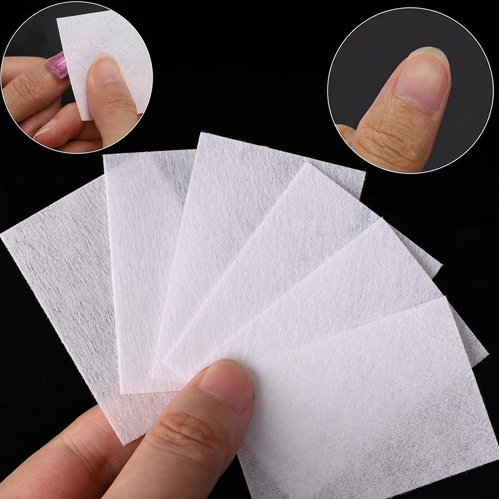 1000/600/500/100pcs Lint-Free Nail Cotton for UV Gel Polish Removal Wipes Paper