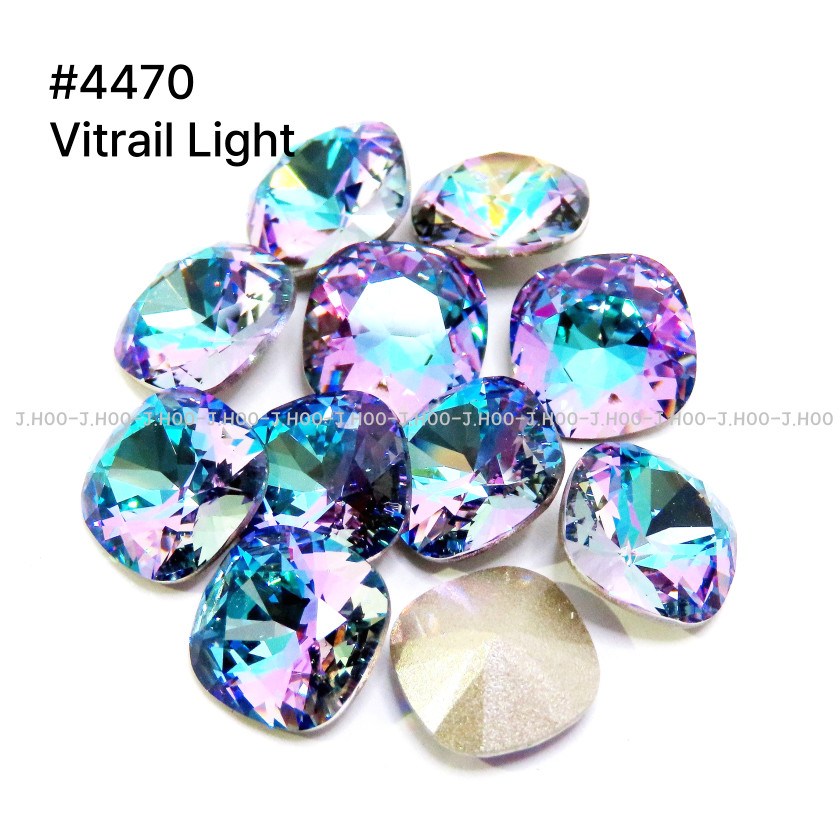 Swarovski 4470 Cushion Square Fancy Stone10mm(2pcs)