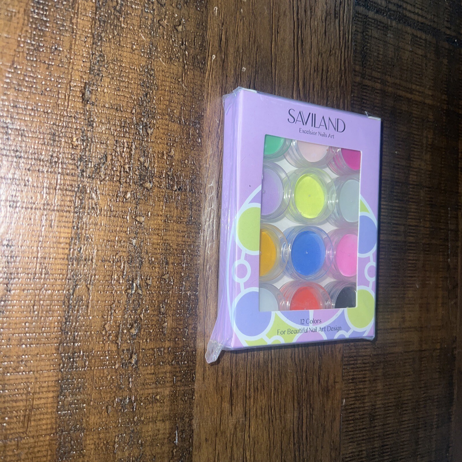 SAVILAND Excelsior Nail Art 12 Colors for Beautiful Nail Art Design New SEALED!