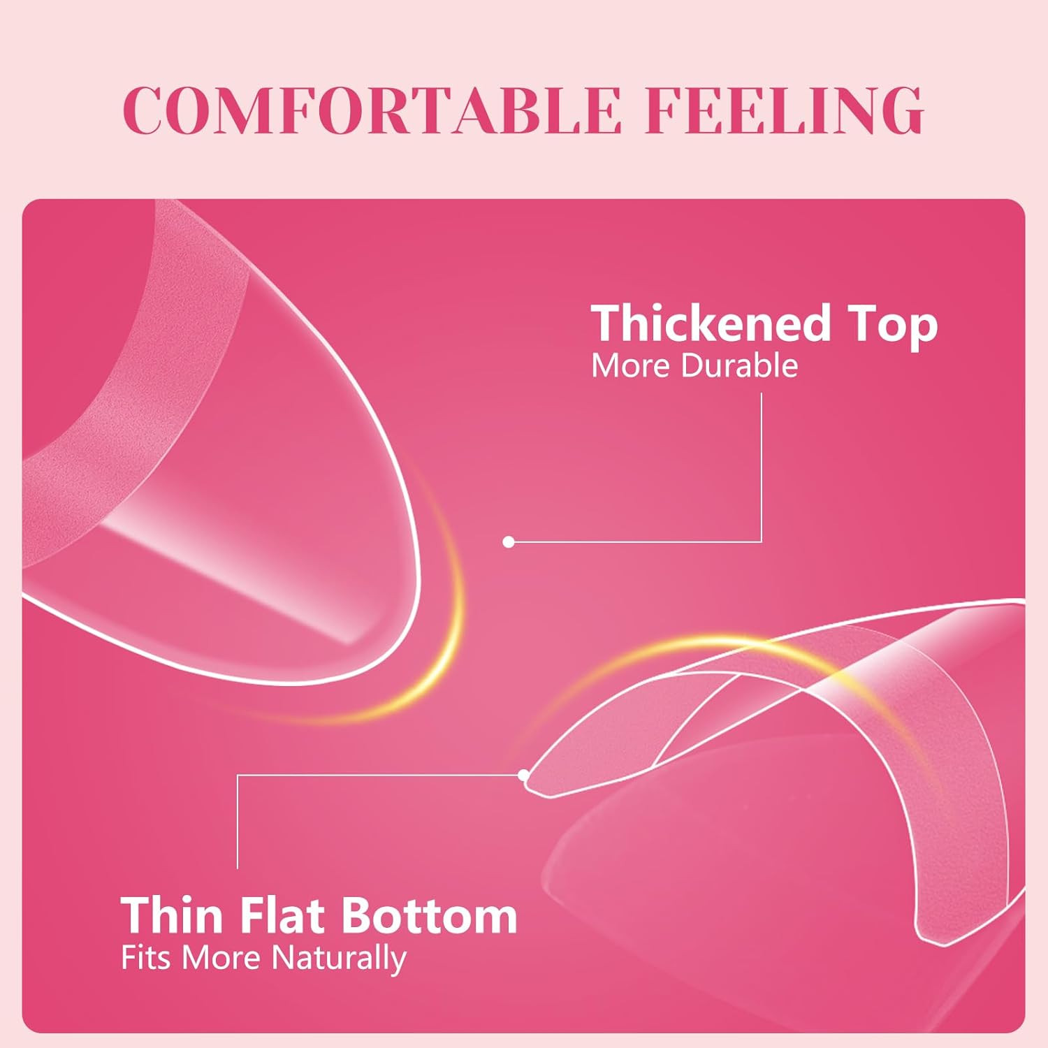 Short Almond Nail Tips Half Cover, 600PCS Extra Short Almond Soft Gel Nail Tips,