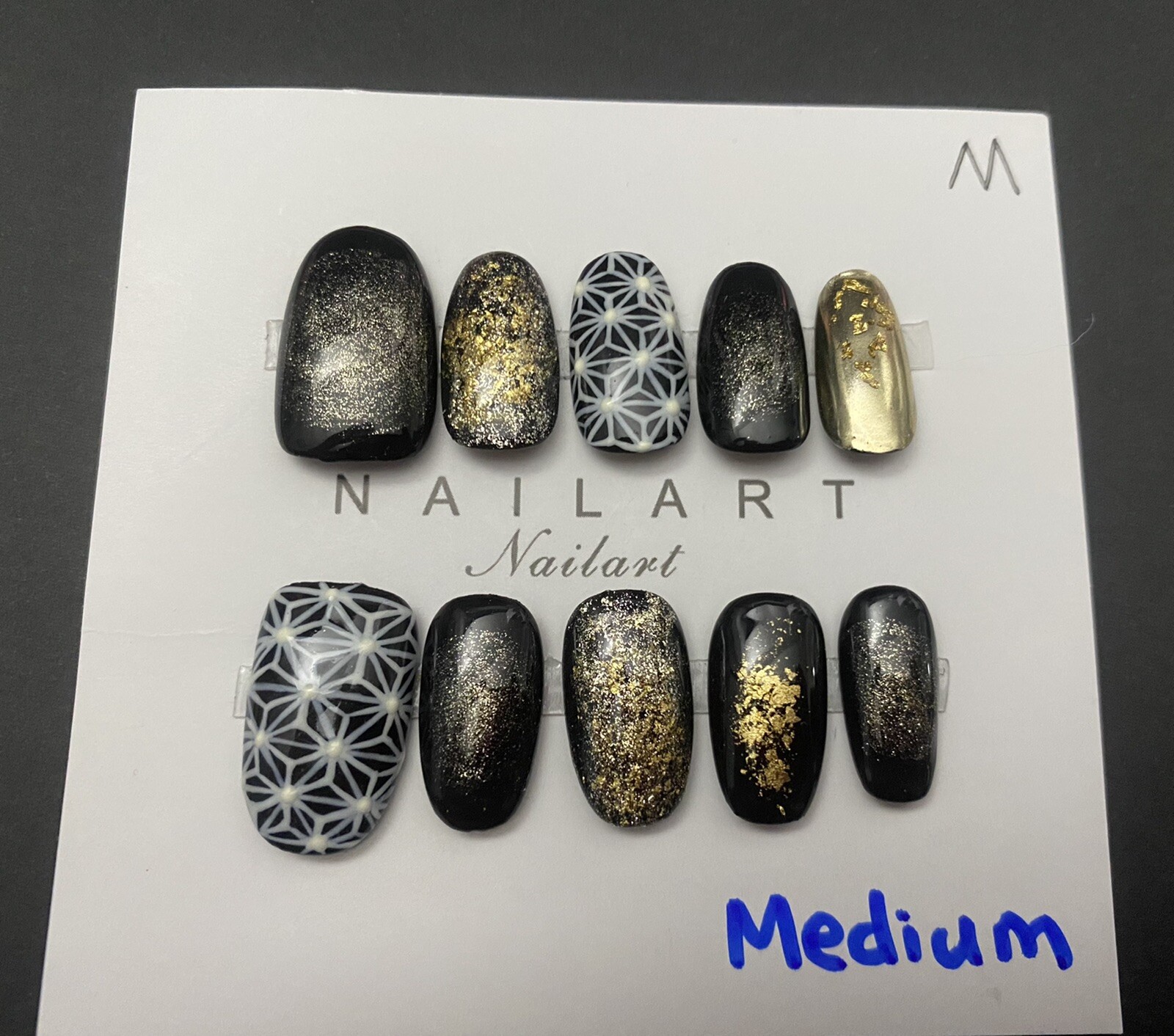 High End Pretty custom Nails Handmade press on nails-10 pcs-Medium
