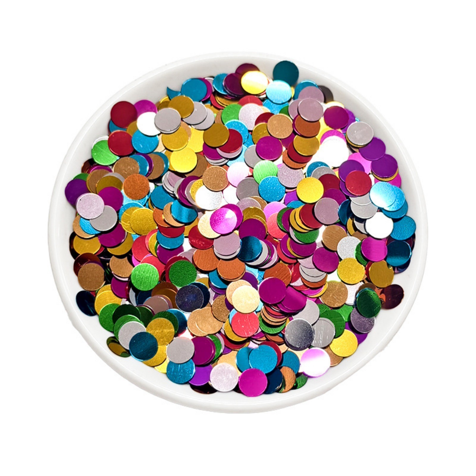 30/60gram Metallic Color Sequins Loose Flakes Round Dots 3-6mm Nail Art Tips