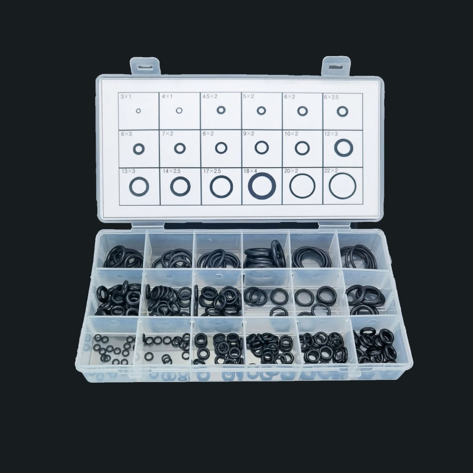 Kit de 225 Unidades – Gomas de Sello de Silicona para Reparación Automotriz