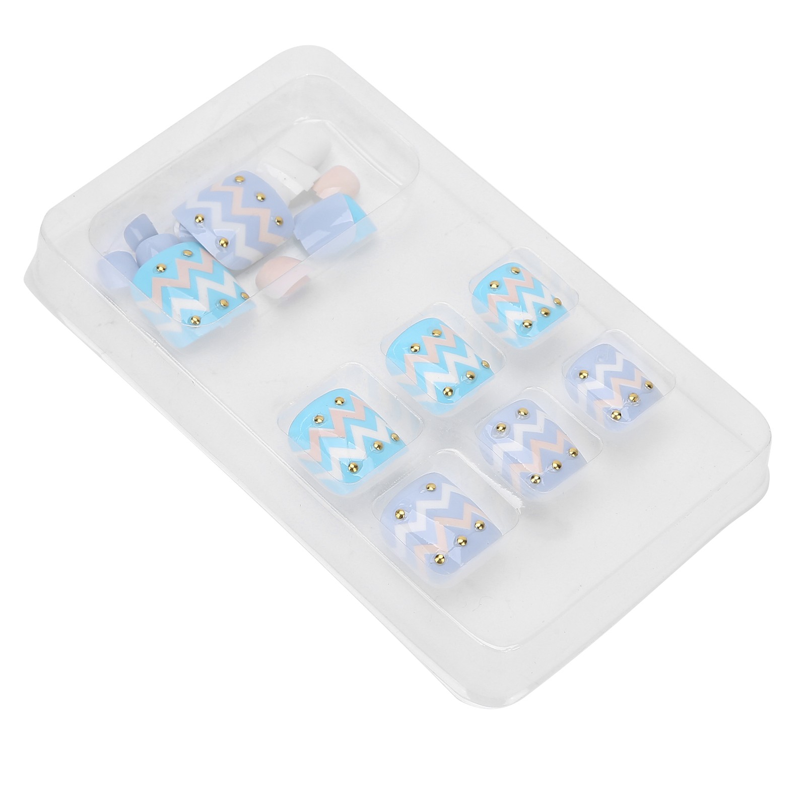 24pcs Fake Toe Nails Charming Design For Parties & Weddings Excellent