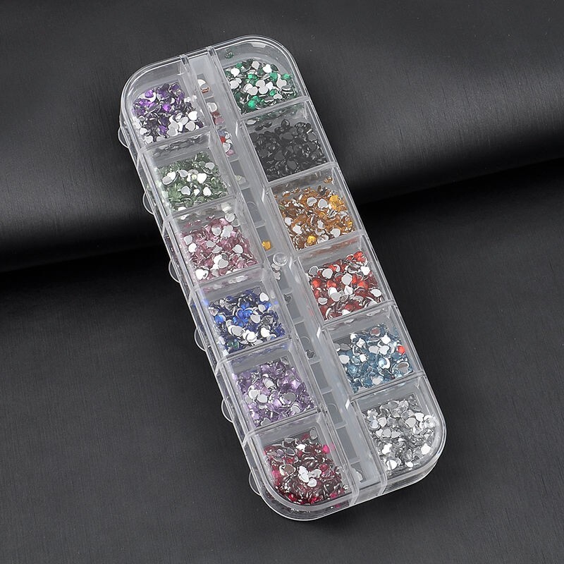 Box Of 3000 Round Rhinestones 2mm Nail Art / Crafts