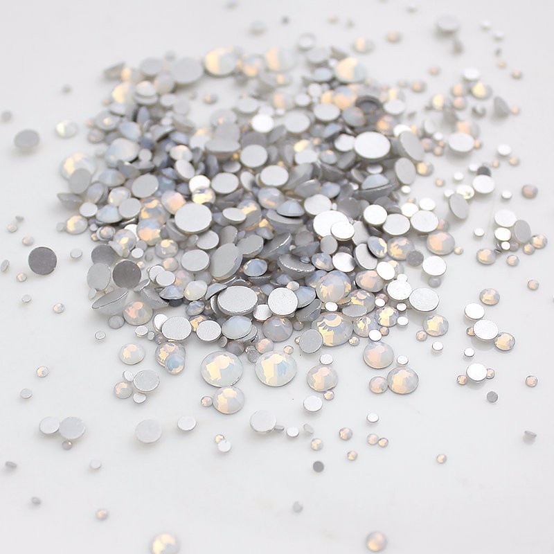 720p Mix Size Nail Art Rhinestones Glitter Diamond Crystal Gems Tips Decoration