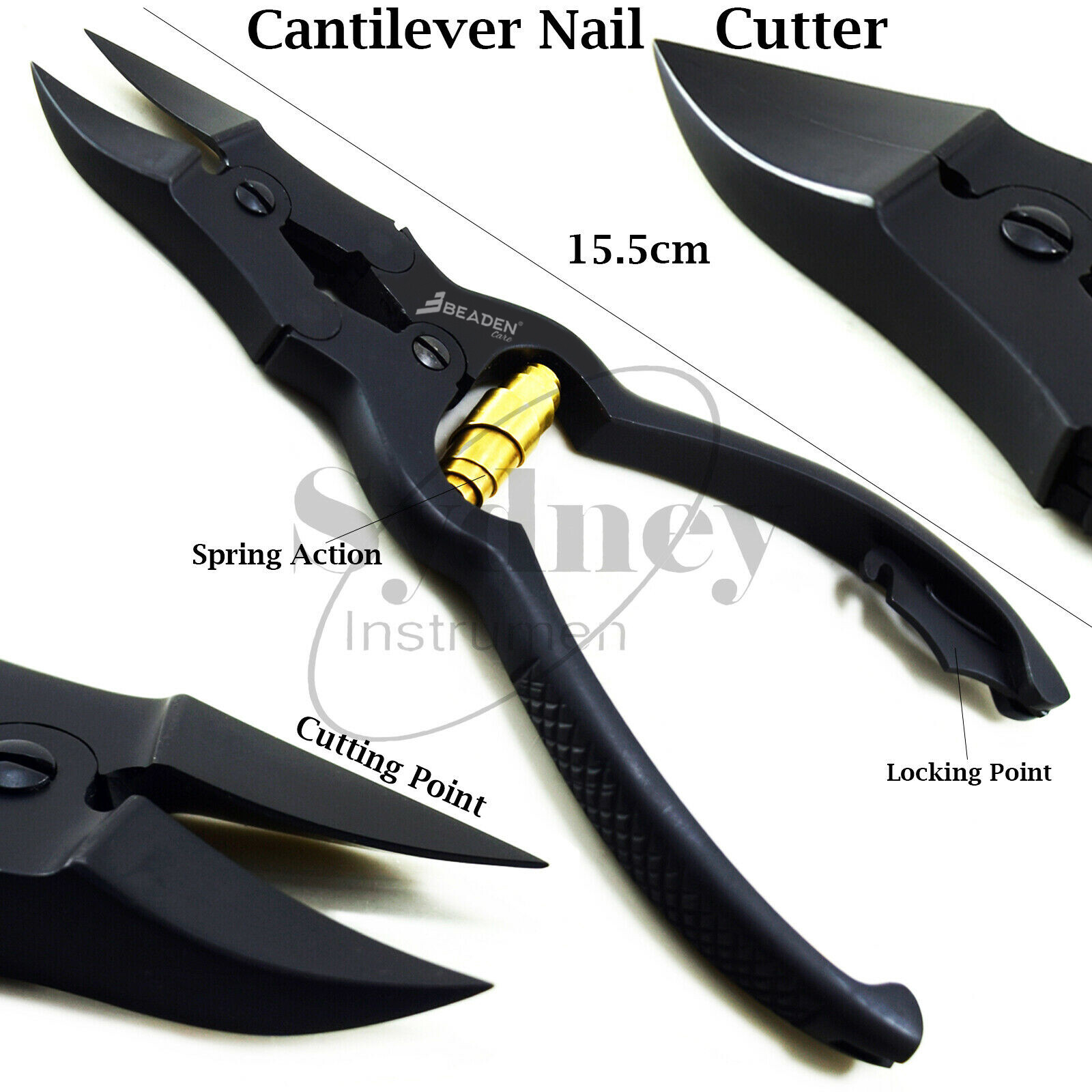Manicure Toenail Clipper Autoclavable Cantilever Foot-care Thick Nail Cutter