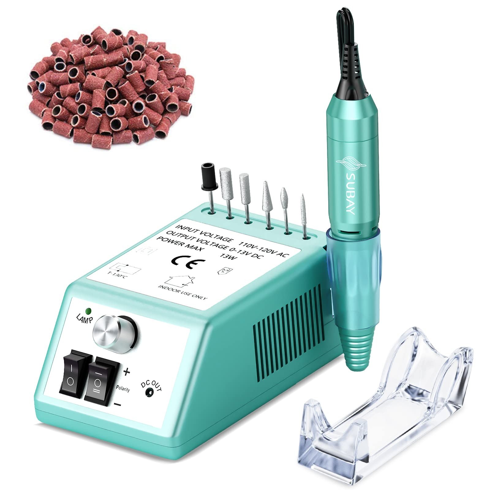 SUBAY Professional Finger Toe Nail Care Electric Nail Drill Machine Manicure …