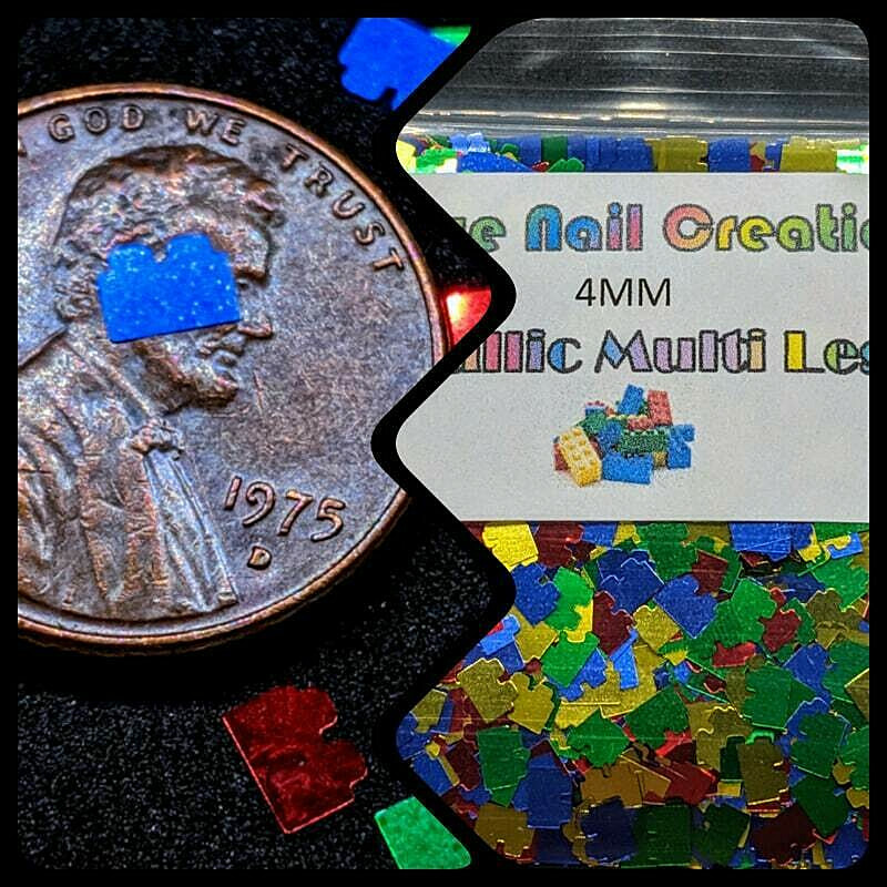 4MM Brick Shape Glitter~You Choose Color~Nail Art•Acrylic•Gel•Body Art•Festival