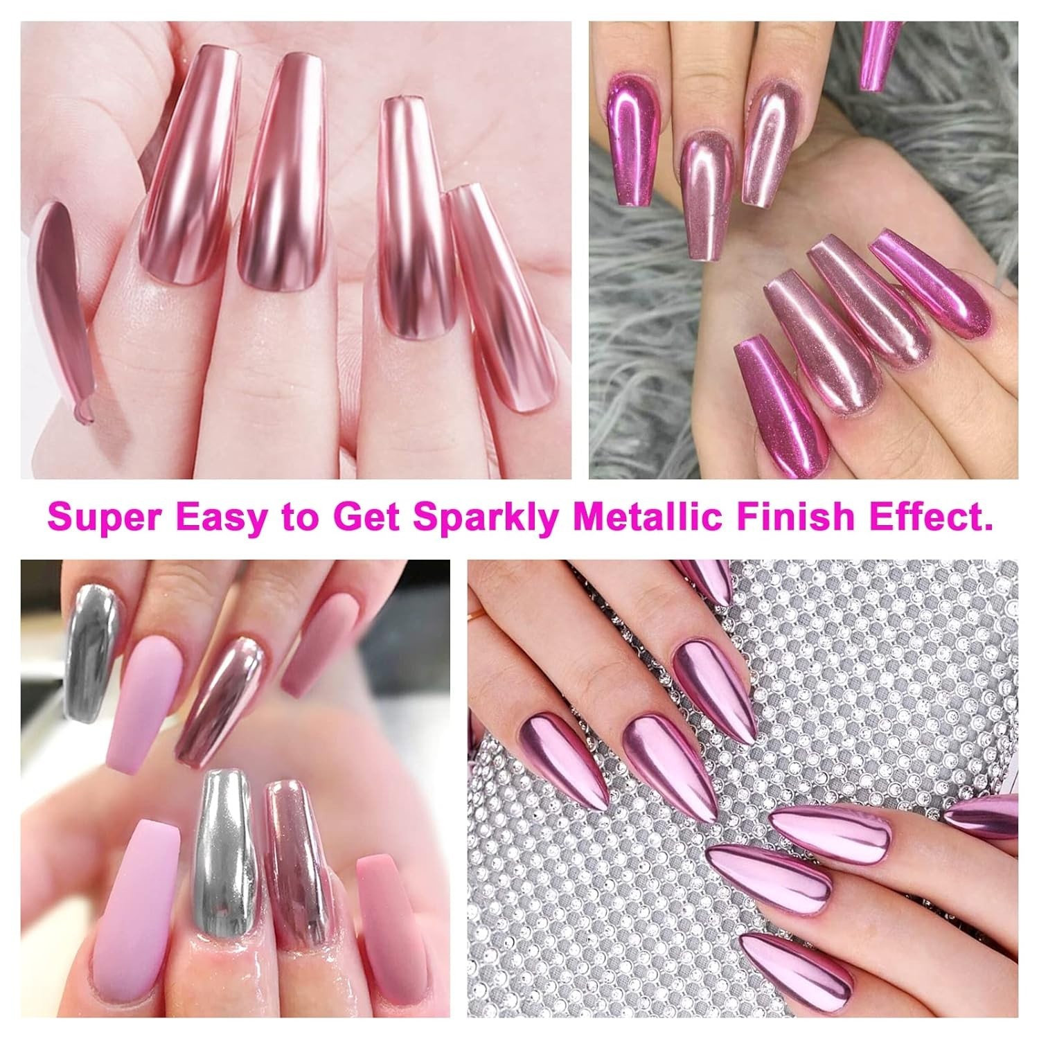Ultra-Fine Chrome Nail Powder Set – 36 Vibrant Colors for Stunning Manicures