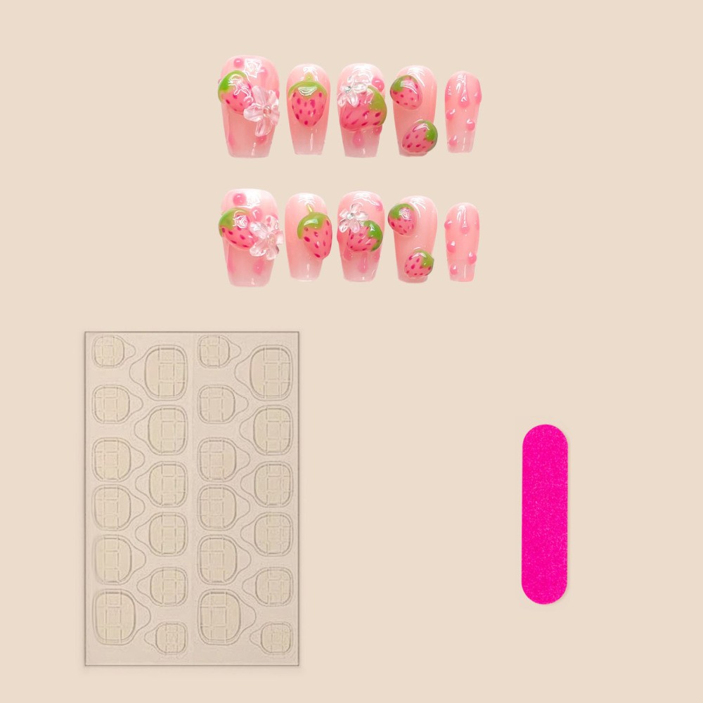 Handcrafted Press-on Nails 10-Piece Set for Professional Nail Art Salon Quality