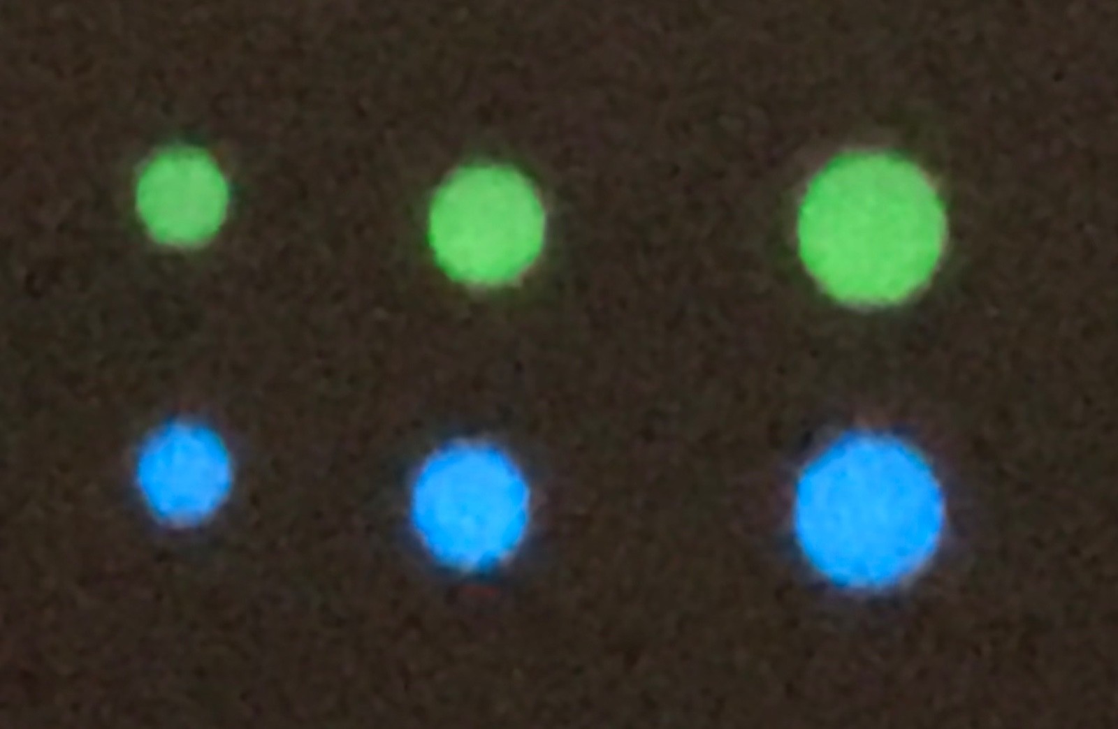 Watch Dial Hour Markers 12 GREEN/BLUE LUME Numerals Dots parts replace 3 Sizes