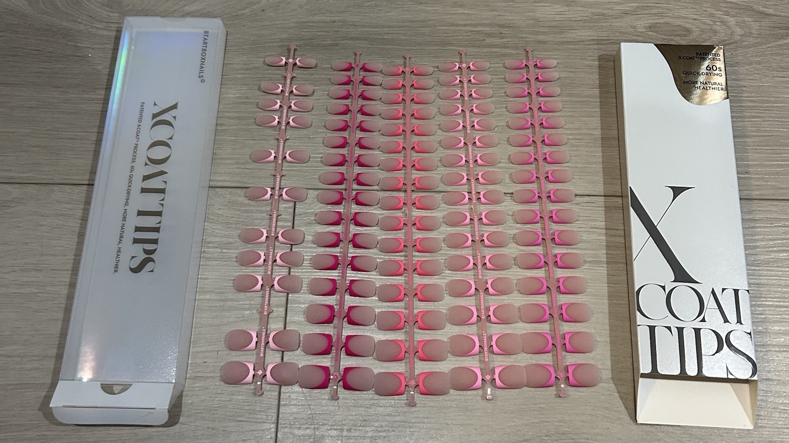 X Coat Tips French Tips Short 160pcs Quick-Drying BTMMA Material Short Square