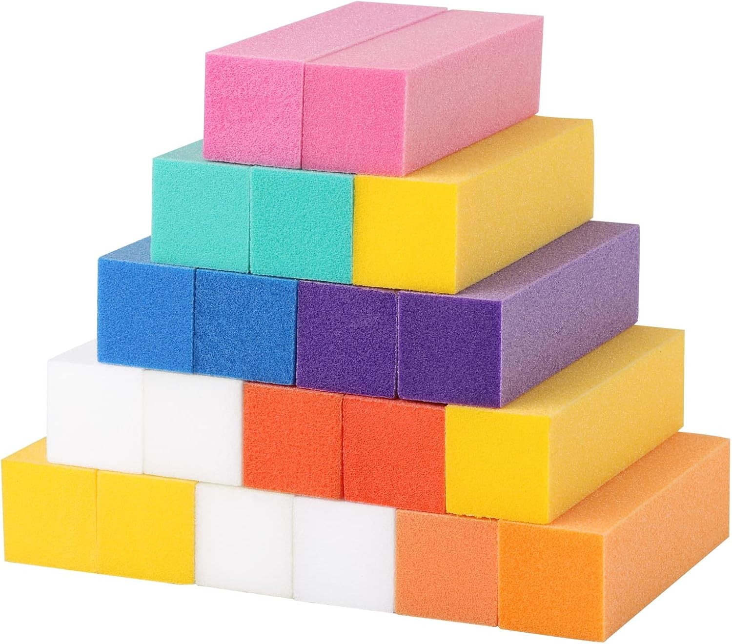 Nail Buffer Sanding Block Multicolor Natural and Acrylic Nail Buffing Blocks 20