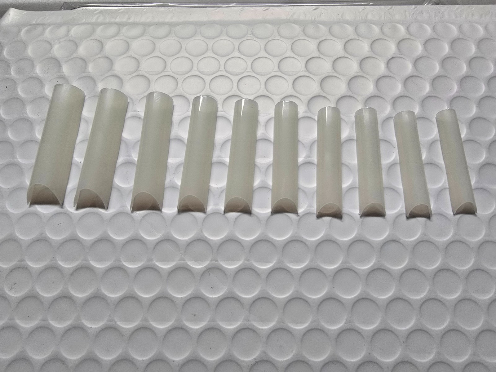 XXL C Curve Half Tube Waterpipe Half Cover Artificial False Fake Nail Tips jargo