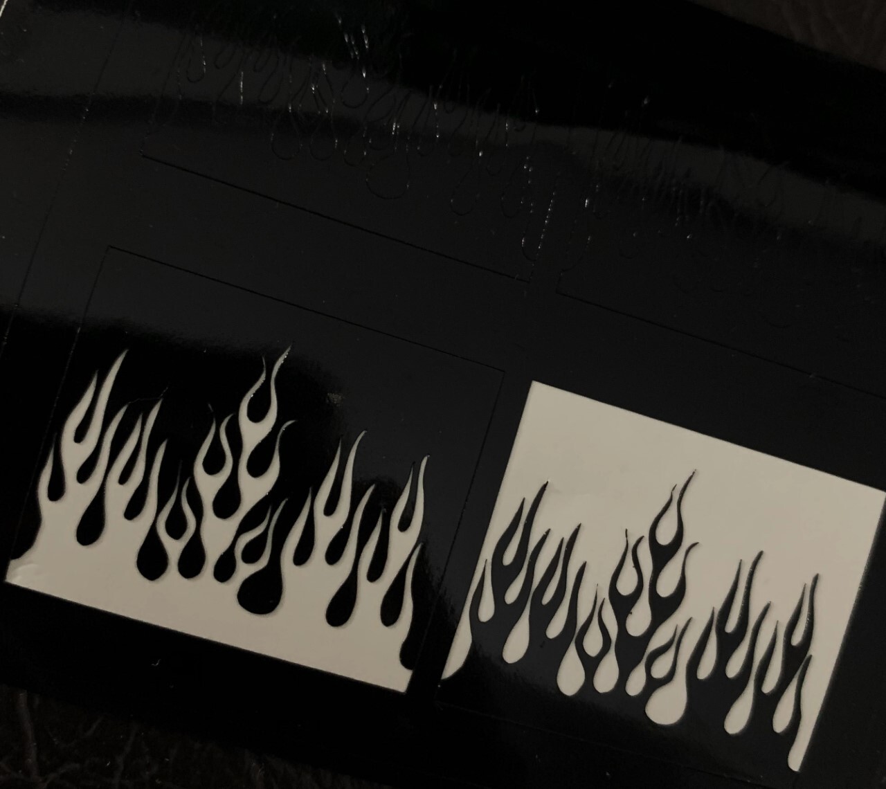 Butterfly, Fire, Flame, Heart Chain, Scattered Hearts Stencils for Nails,