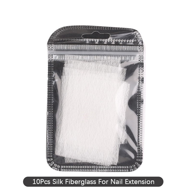 10/20Pcs Silk Fiberglass For Nail Extension Form Non-Woven Silks UV Gel Fiber