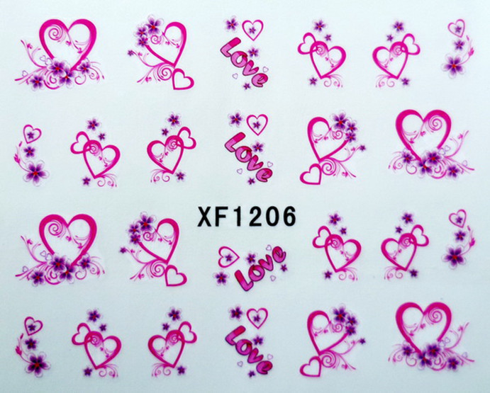 High-heeled shoes Lipstick Red Lips Heels Water Transfer Nail Art Stickers 1231