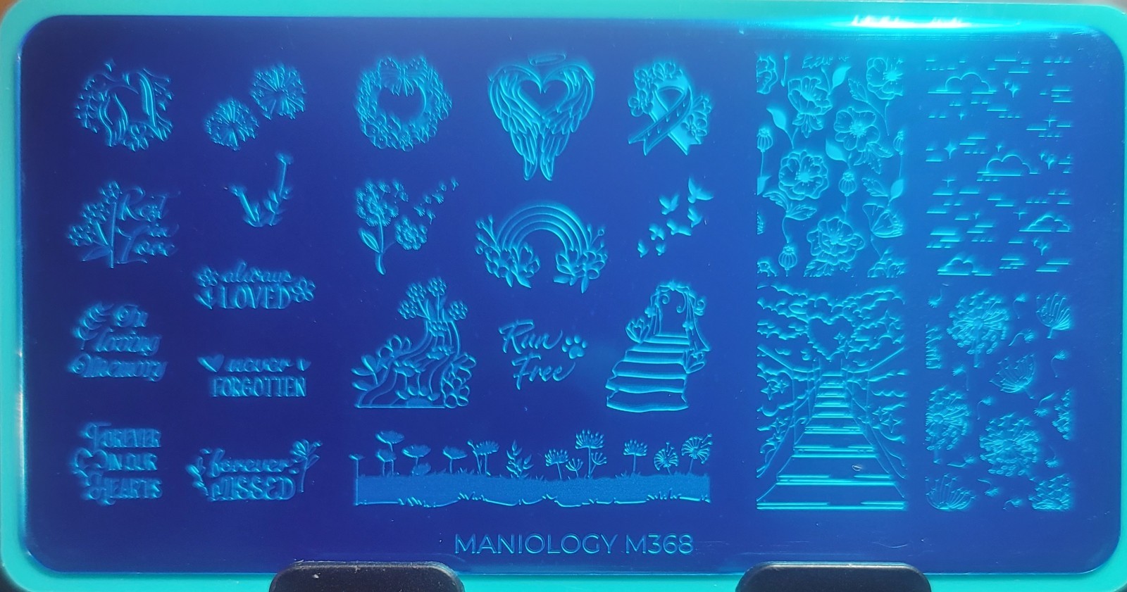 Maniology nail stamping plate M368 RAINBOW BRIDGE