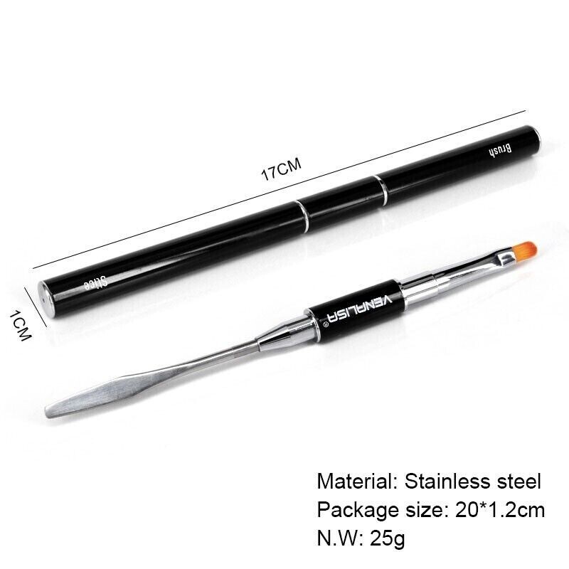 VENALISA PolyGel Nail Brush Dual-ended Slice Shape Painting Drawing Gel Art Tool