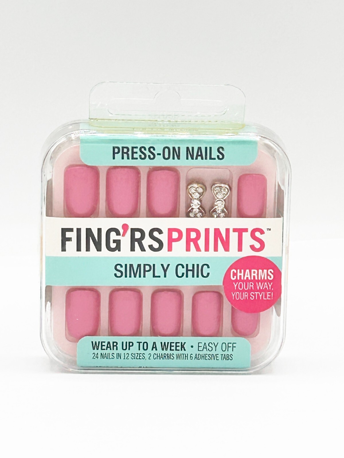 Fing’rs Prints Press-On Nails, Shiny Finish, Short (Choose Your Color)