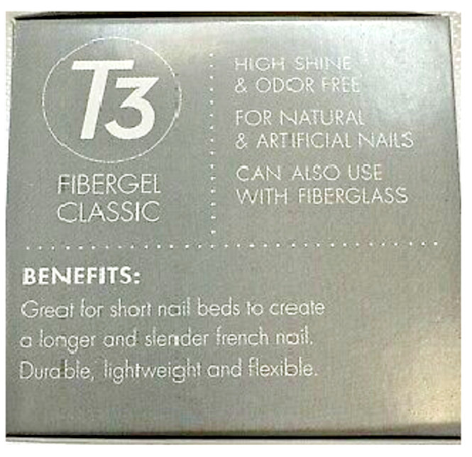 Star Nail T3 Fiber Gel Classic European T3 Technology PINK Color 2 oz