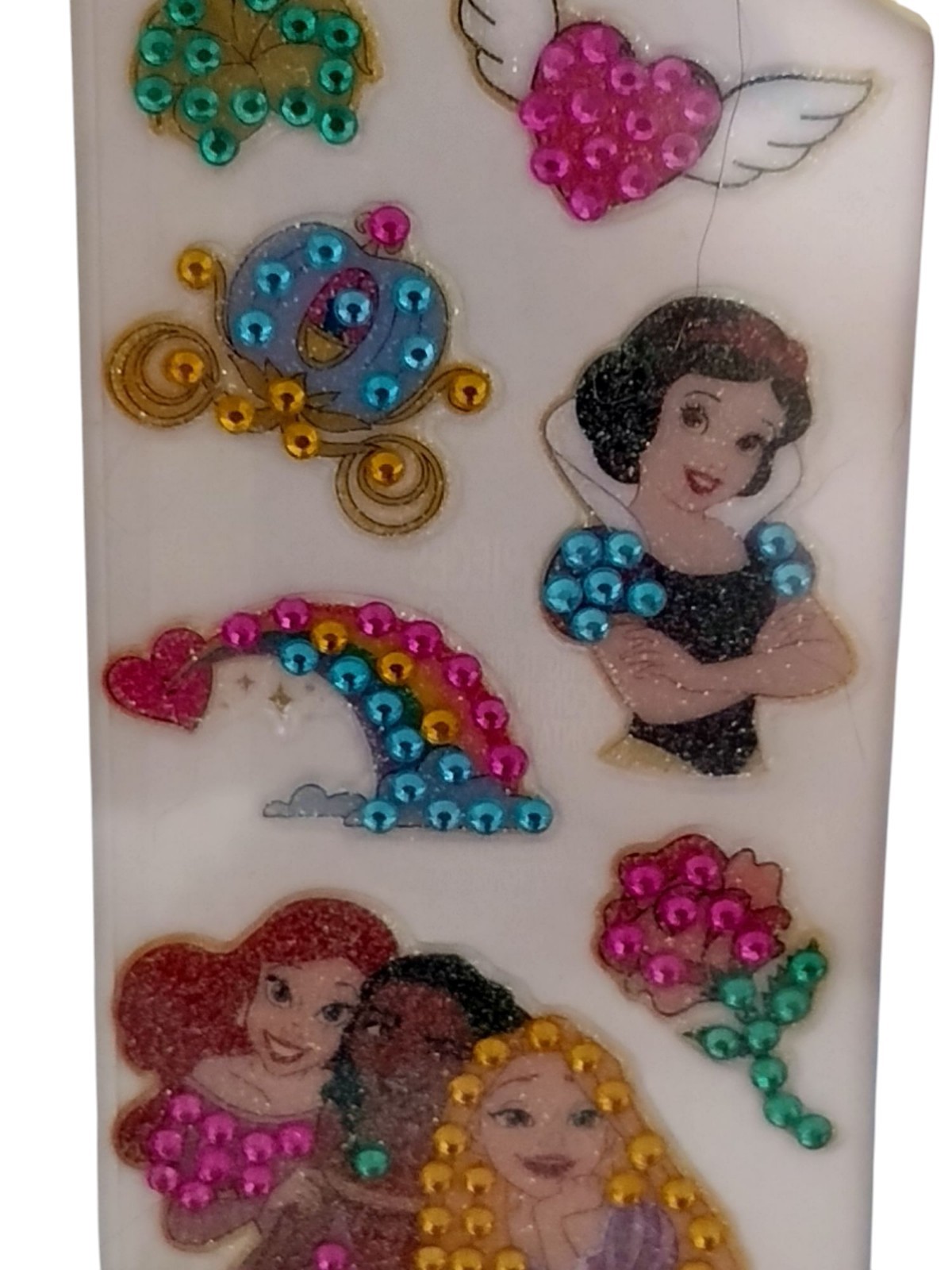 3 Disney Princess Kids Cartoon NAIL BODY STICKER ART SET Temporary Tattoos Decal