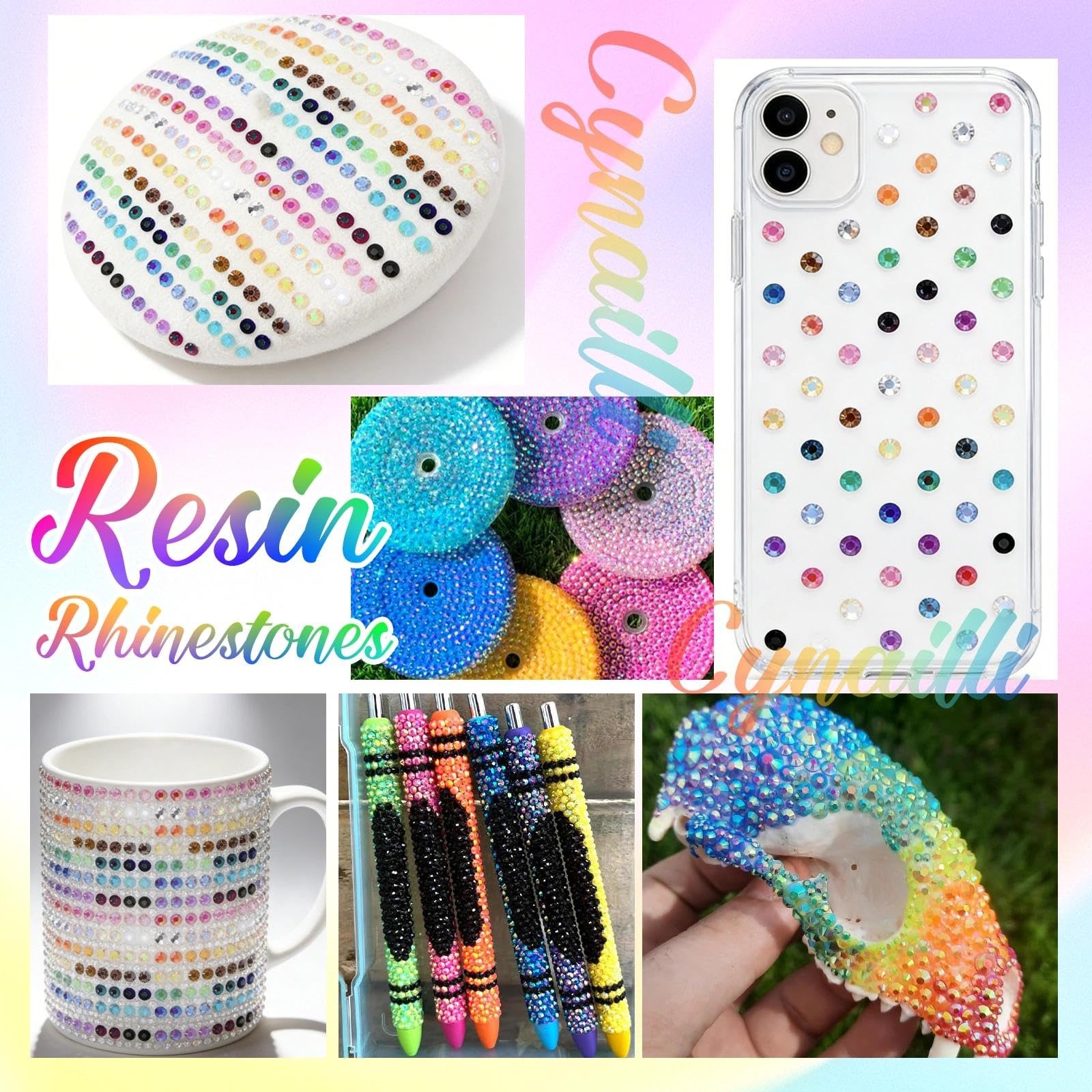 32000Pcs 3MM Colors Flatback Rhinestones for Bedazzling, Jelly Resin Rhinesto…