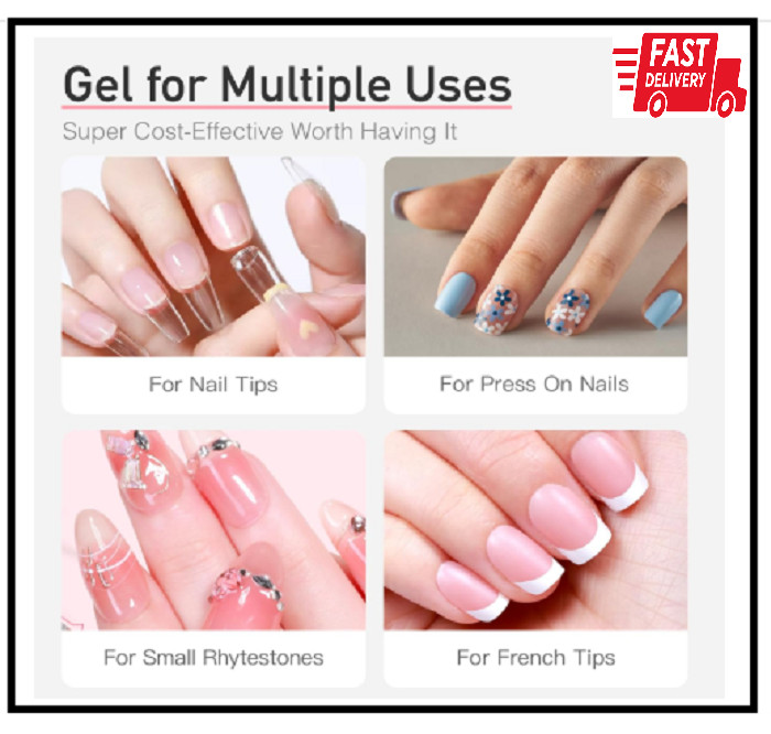 Curvlife Super Strong Nail Glue 15g for Press On Nails – Quick Drying, Semi Soli