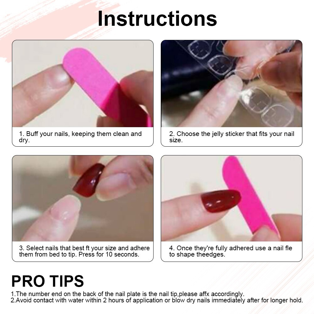 96Pcs (4boxes)Ice-Transparent Multicolor Nude Color Gradient Oval Press On Nail