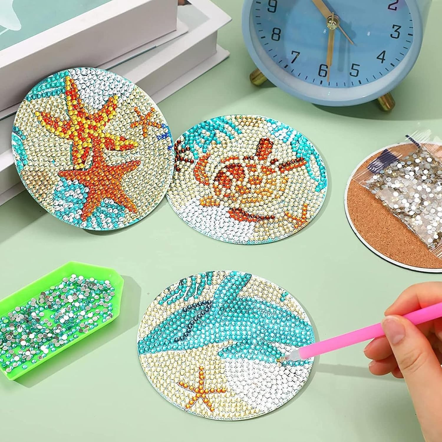 5D DIY Diamond Painting Accessory Kit 18pcs Pictures Kit Nail Painting Craft Art