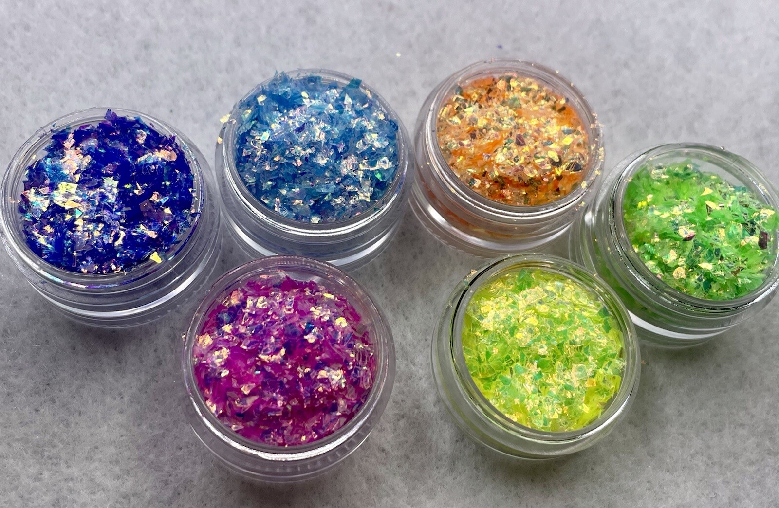 RAINBOW EFFECT GLITTER NAIL ART POWDER DUST FLAKES Hot Nails Iridescent 5G USA