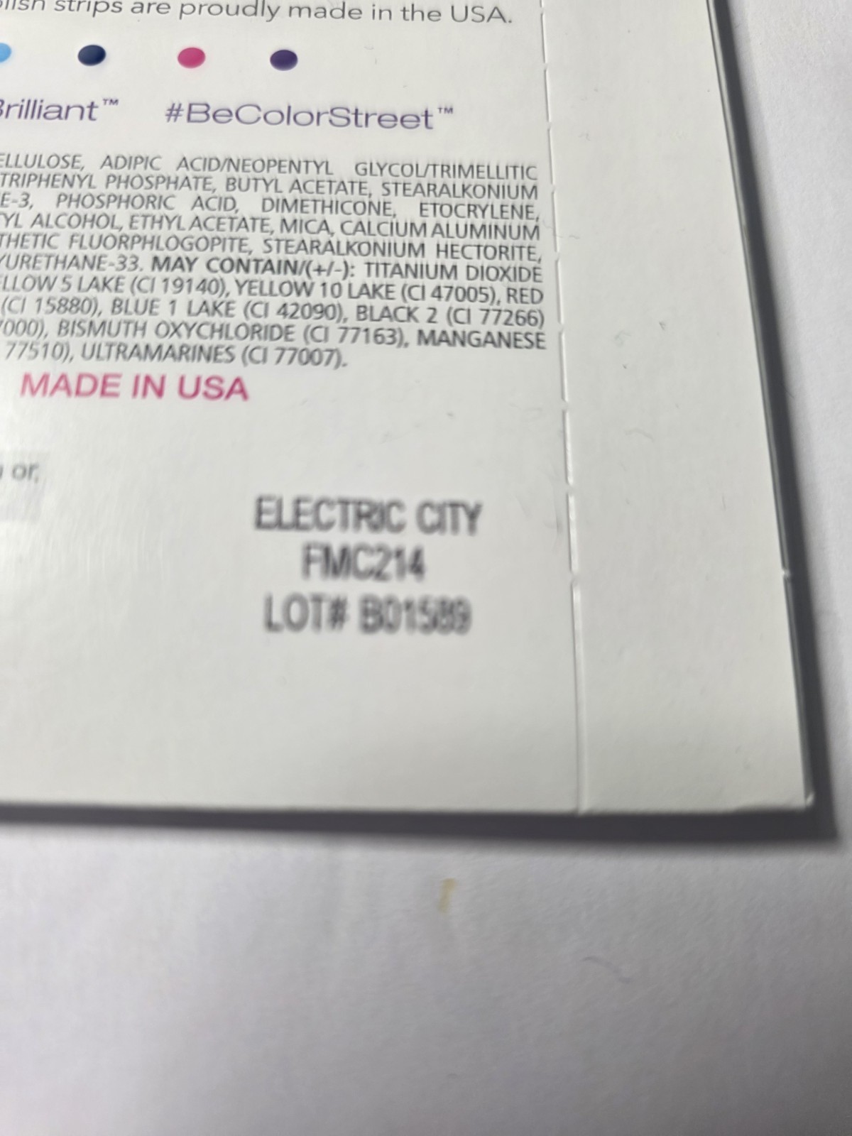 Color Street Nail Polish Strips Yellow Solid Long-Lasting FMC214 Electric City