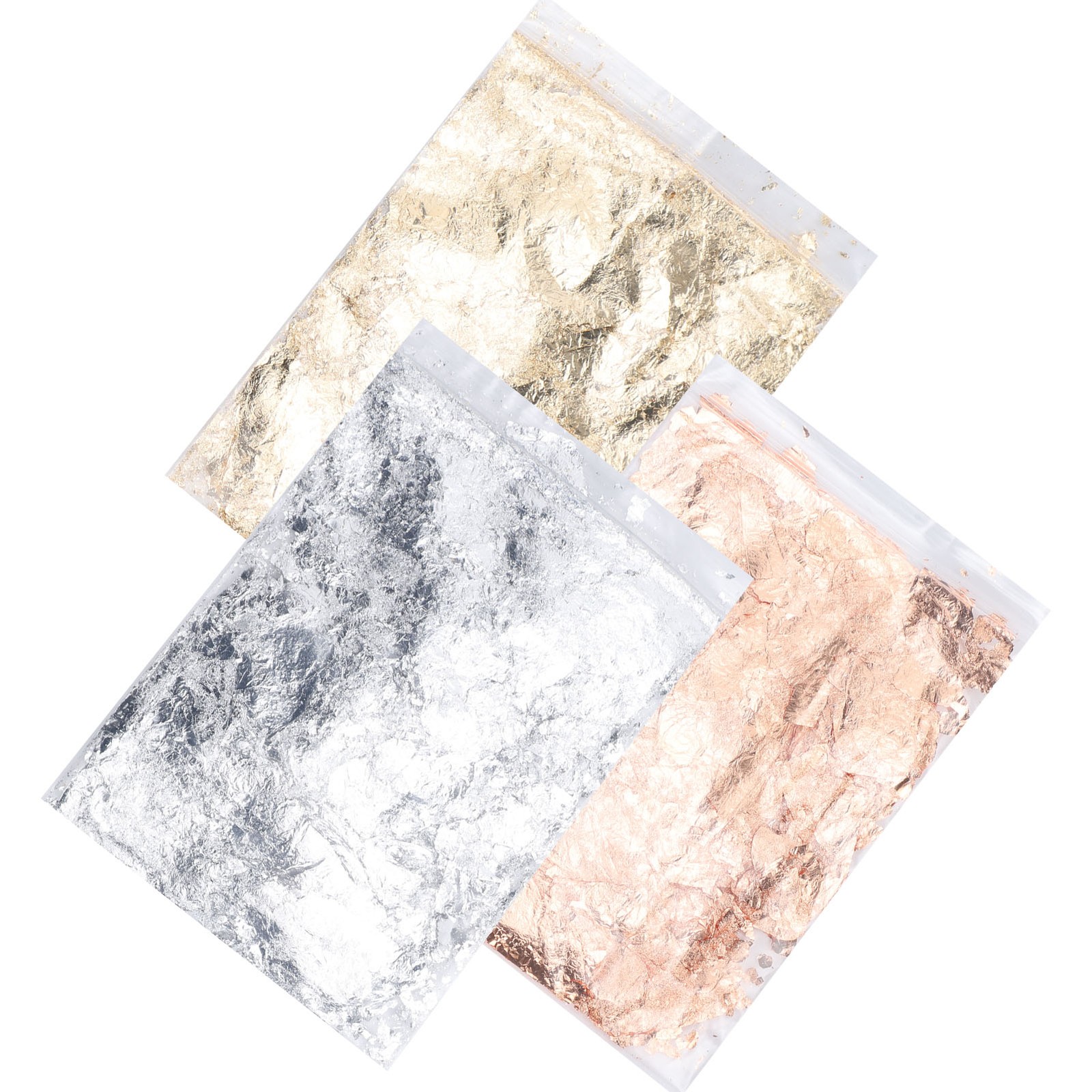 1 Set 3 Colors Foil Flakes Gilding Leaf HandMade Painting Resin Jewelry Craft