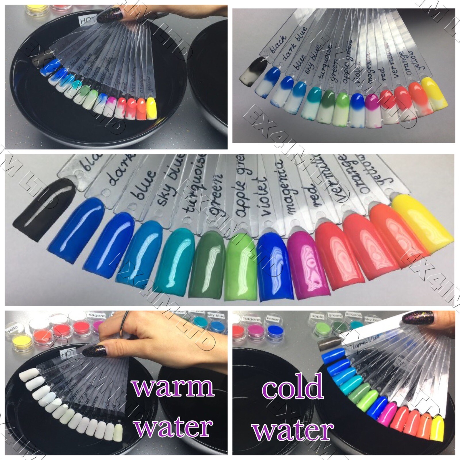 Thermochromic Pigment Thermal Colours Change Temperature Nails Powder 31 degree