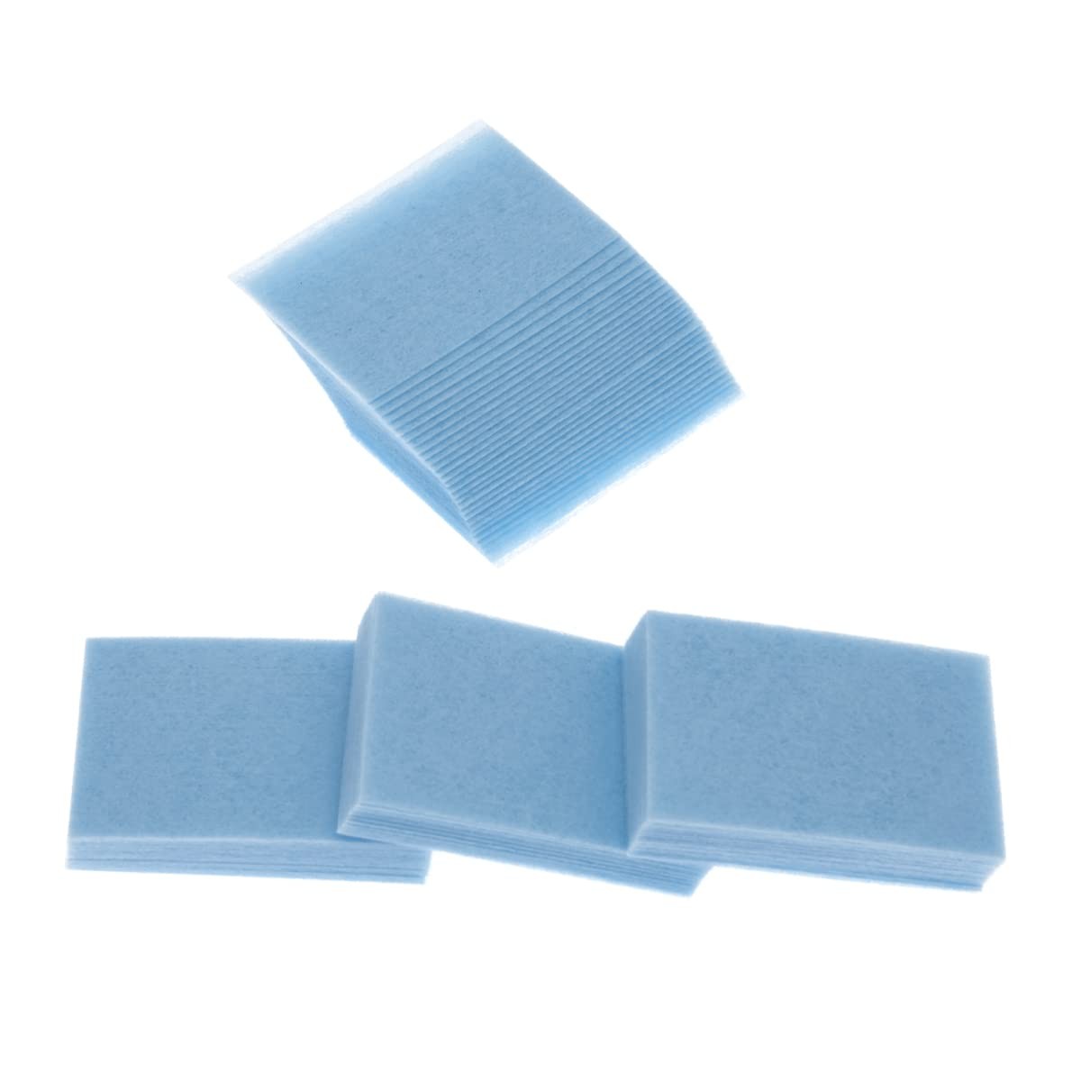 Aysekone 600 Pieces Disposable Nail Wipes Gel Polish Remover Pads Blue