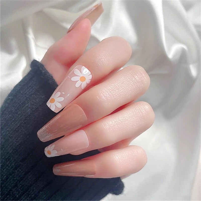 Nail Art Decals Summer Daisy Fruits White Florals Petals Flowers