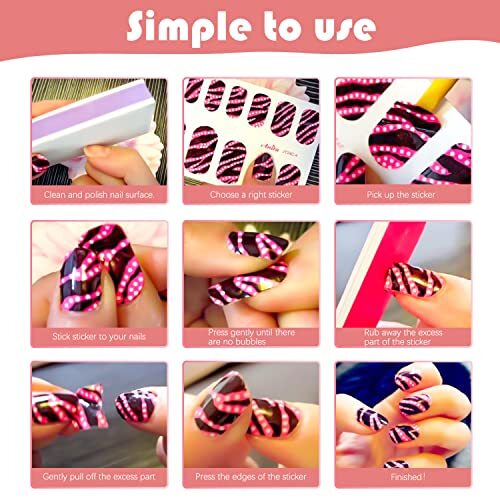 16 Sheets Nail Wraps 4th of July Nail Polish Stickers Self Independence Day