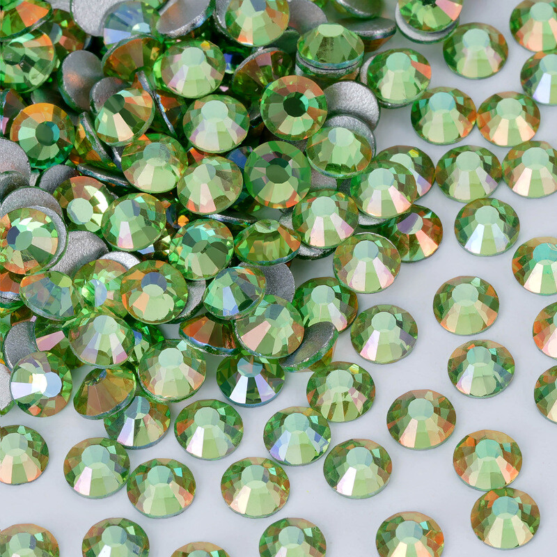NEW Color Golden Light Crystal Glass Flatback Rhinestones Nail Art Clothes Decor