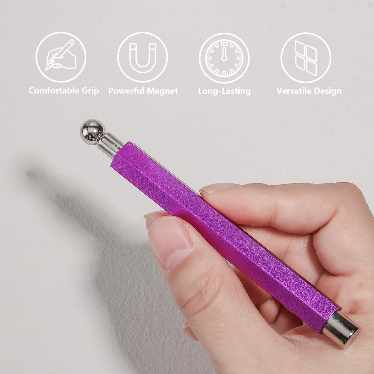 Cat Eye Magnet for Nails, Double-Head Cat Eye Nail Polish Magnet Pen with Cyl…
